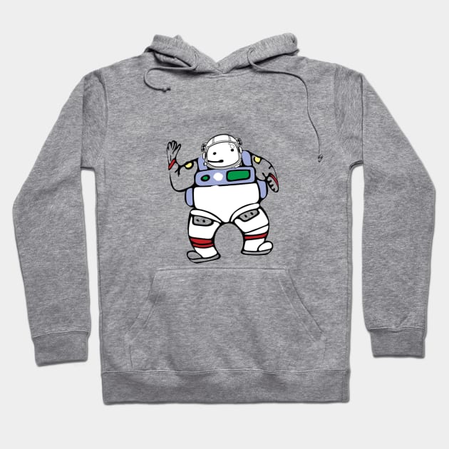 robot astronaut  big Hoodie by holako5